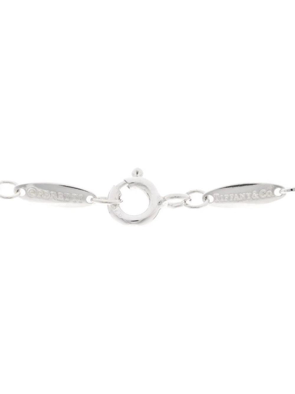 Tiffany & Co Elsa Peretti 11mm Mini Bean Necklace Pendant Sterling Silver 15.75” - Picture 7 of 8